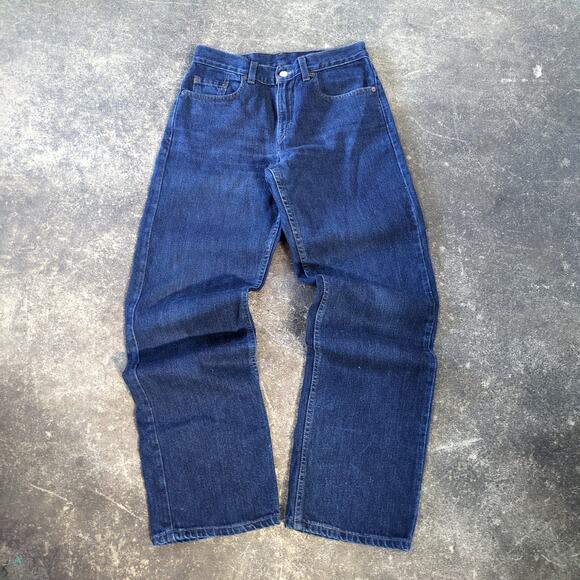 Vintage Levi's 577 Jeans Womens 8 Blue Lower Rise Loose Dark Baggy USA 28x32 - Picture 1 of 9